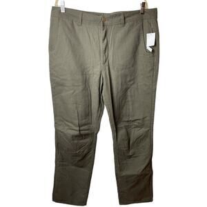 Shore to Summit Flannel-Lined Olive Pants